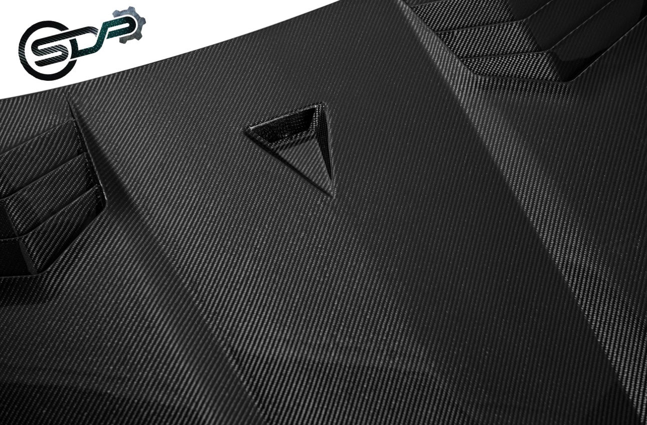 2020+ Corvette C8 | GT3 R Style CARBON FIBER Vented Front Hood